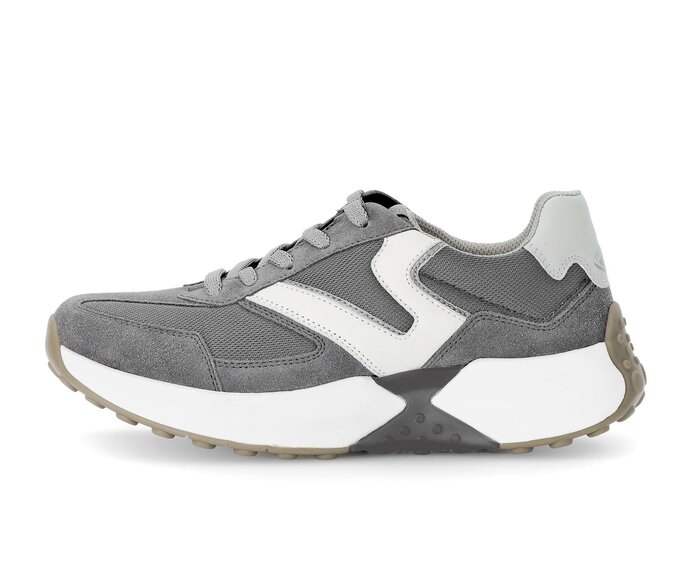 Gabor Sneaker Low Grau - Materialmix Leder/Lederimitat