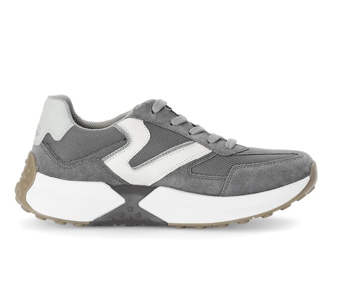 Gabor Sneaker Low Grau - Materialmix Leder/Lederimitat