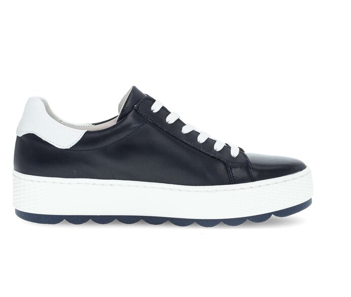 Gabor Sneaker Low Blau - Glattleder