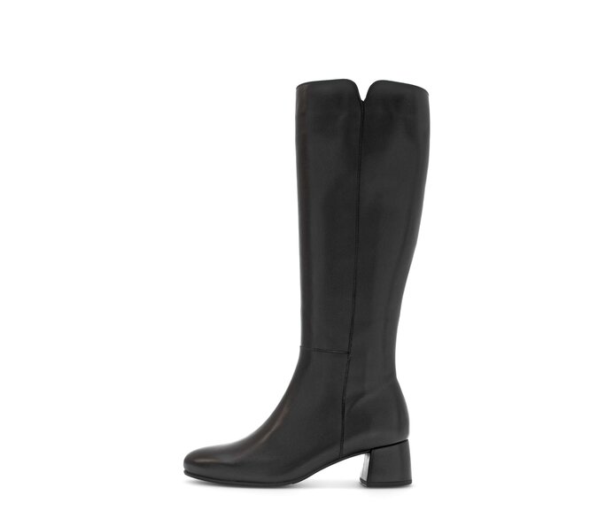 Gabor Eleganter Stiefel Schwarz - Glattleder