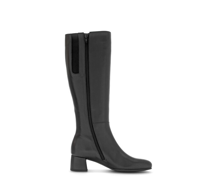 Gabor Eleganter Stiefel Schwarz - Glattleder