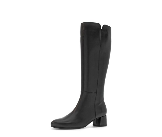 Gabor Eleganter Stiefel Schwarz - Glattleder