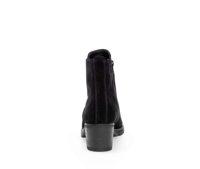 Gabor Plateau Stiefelette Schwarz - Rauleder