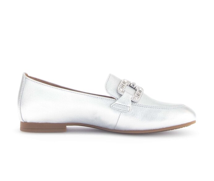 Gabor Slipper Silber - Effektleder