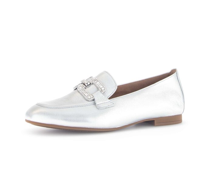 Gabor Slipper Silber - Effektleder