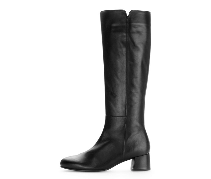 Gabor Eleganter Stiefel Schwarz - Glattleder