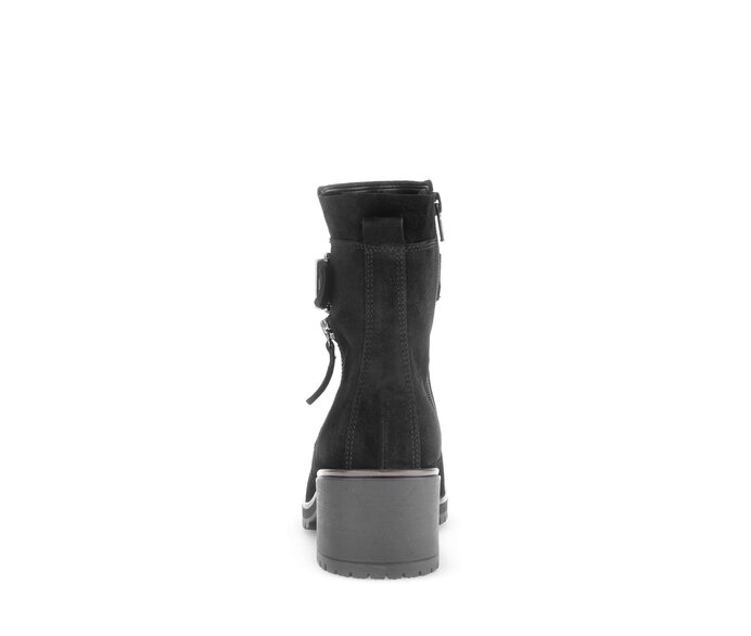 Gabor Plateau Stiefelette Schwarz - Rauleder