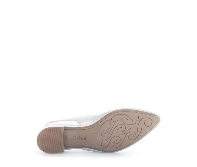 Gabor Slingpumps Silber - Effektleder