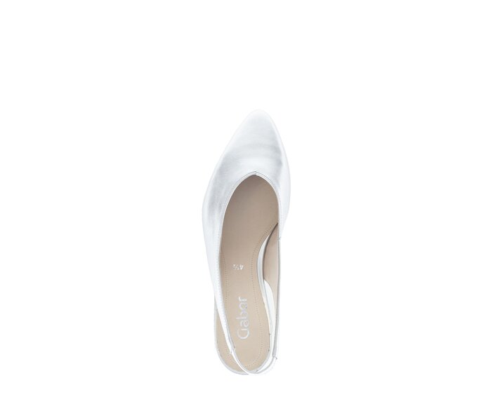 Gabor Slingpumps Silber - Effektleder