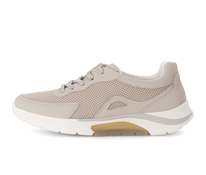 Gabor Sneaker Low Beige - Materialmix Lederimitat