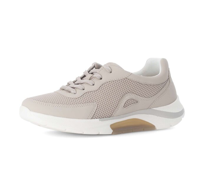 Gabor Sneaker Low Beige - Materialmix Lederimitat