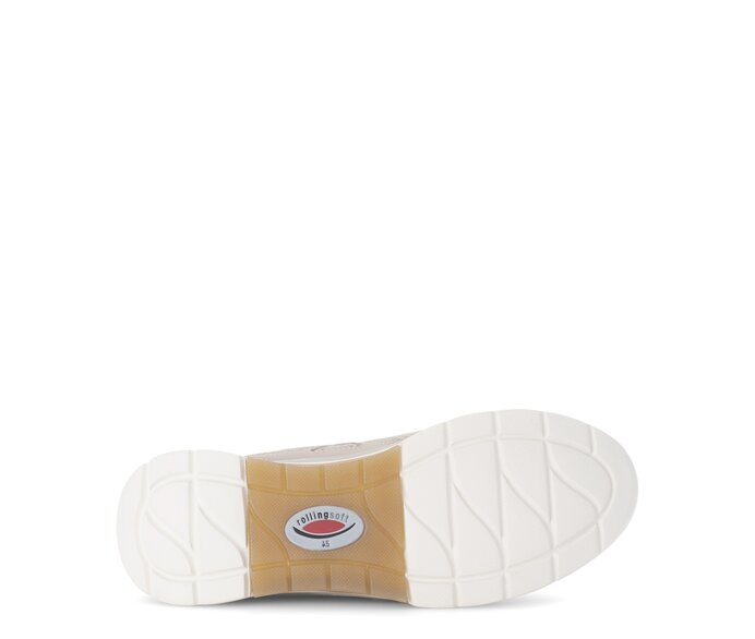 Gabor Sneaker Low Beige - Materialmix Lederimitat