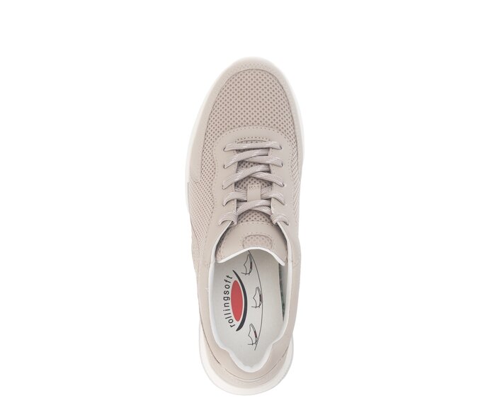 Gabor Sneaker Low Beige - Materialmix Lederimitat