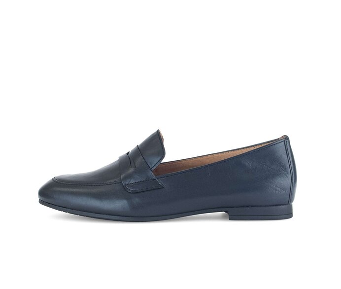 Gabor Slipper Blau - Glattleder