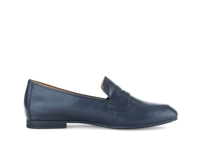 Gabor Slipper Blau - Glattleder