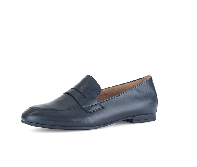 Gabor Slipper Blau - Glattleder