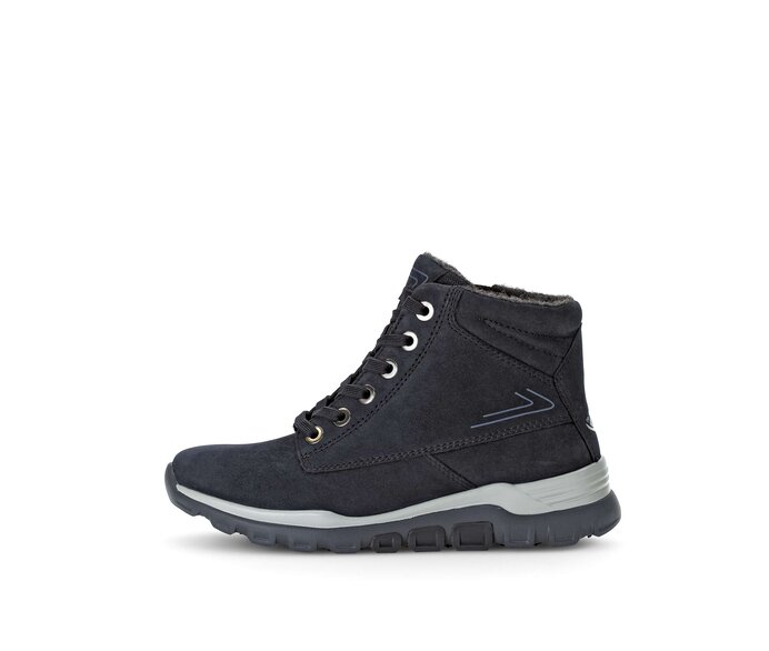 Gabor Sportliche Stiefelette Blau - Rauleder