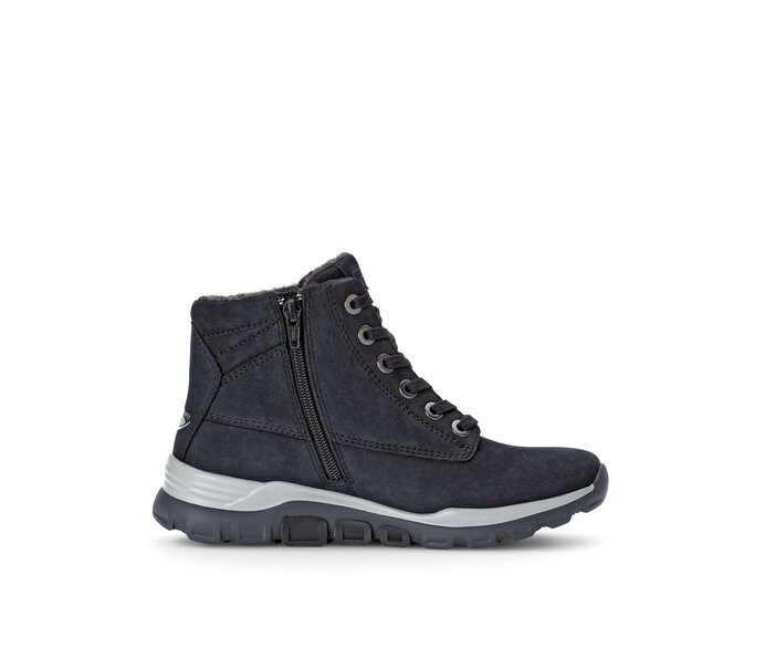 Gabor Sportliche Stiefelette Blau - Rauleder