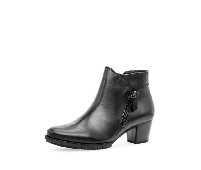 Gabor Ankle Boot Schwarz - Glattleder
