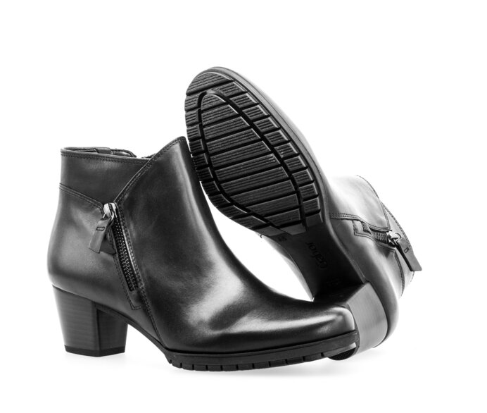 Gabor Ankle Boot Schwarz - Glattleder