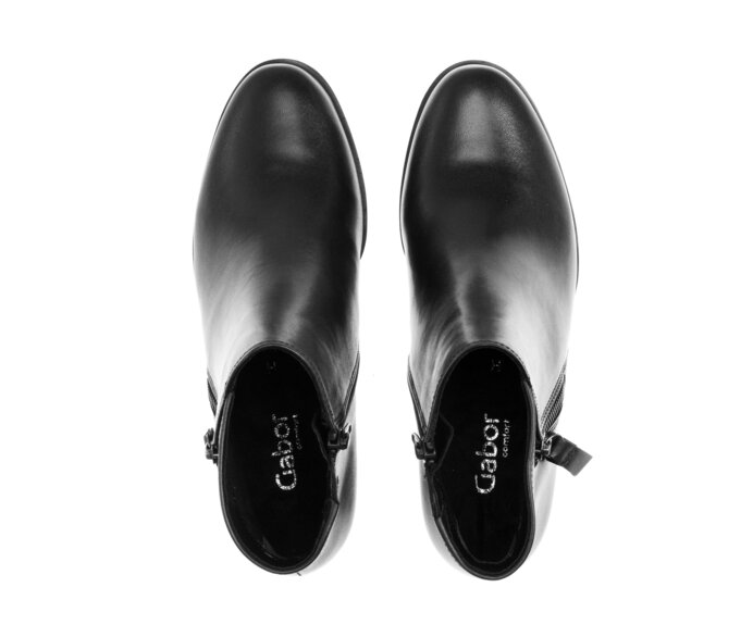 Gabor Ankle Boot Schwarz - Glattleder