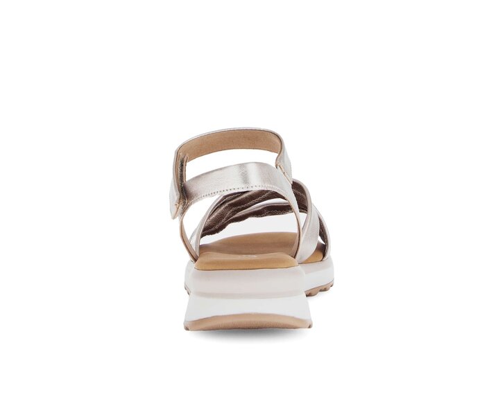 Gabor Riemchensandale Gold - Effektleder
