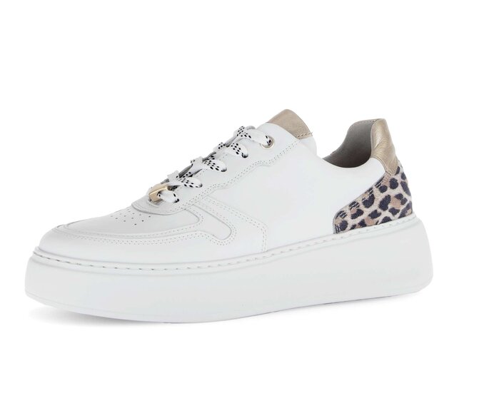 Gabor Sneaker Low Weiß - Materialmix Leder
