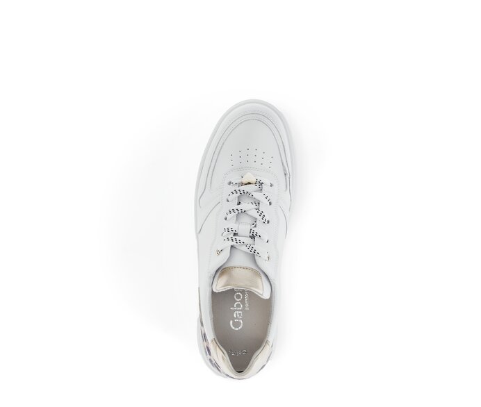 Gabor Sneaker Low Weiß - Materialmix Leder