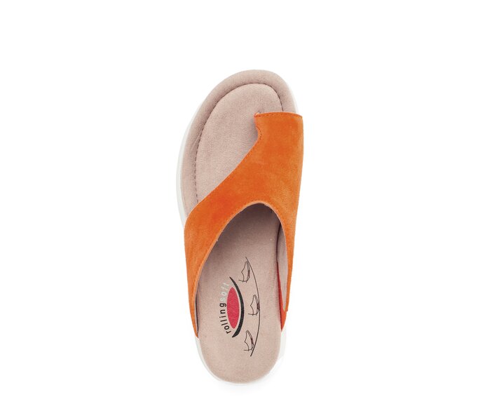 Gabor Zehentrenner Orange - Rauleder