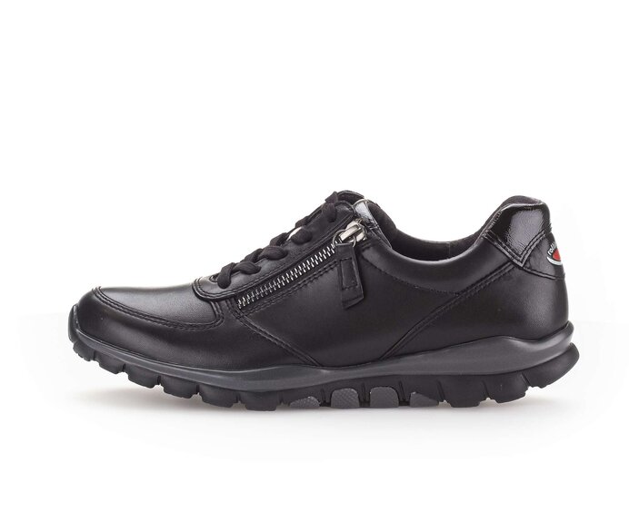 Gabor Sneaker Low Schwarz - Glattleder