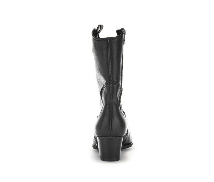 Gabor Cowboy Boots Schwarz - Glattleder
