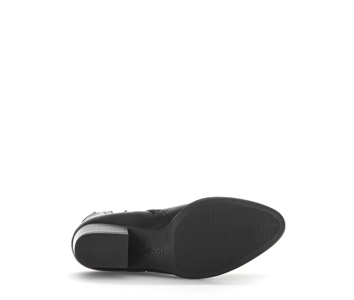 Gabor Cowboy Boots Schwarz - Glattleder