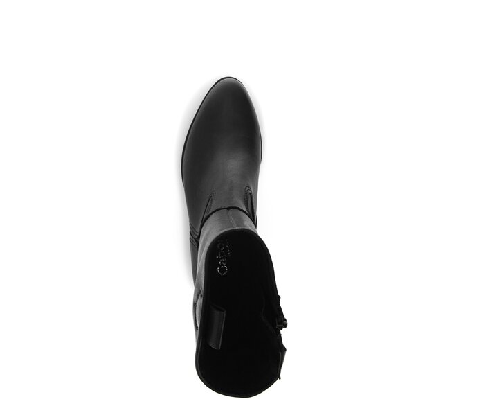 Gabor Cowboy Boots Schwarz - Glattleder