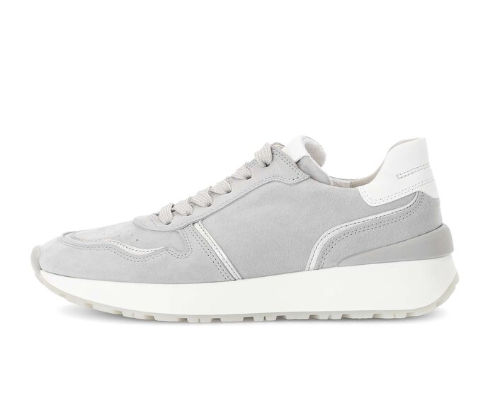 Gabor Sneaker Low Grau - Materialmix Leder