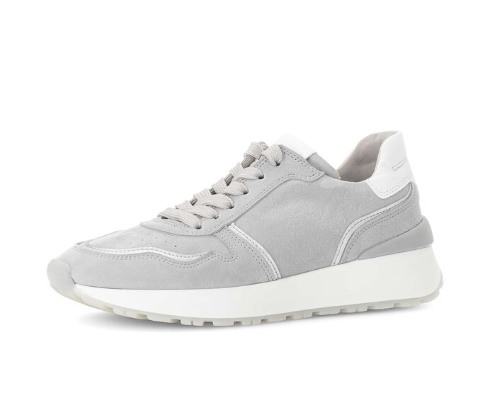 Gabor Sneaker Low Grau - Materialmix Leder