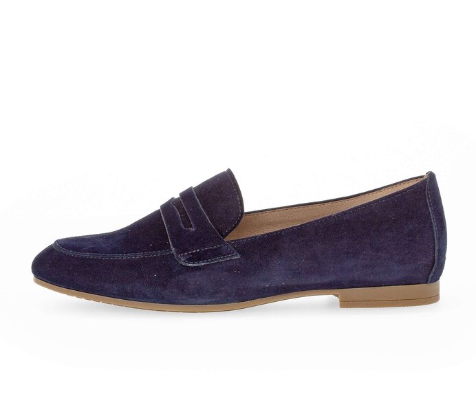 Gabor Slipper Blau - Rauleder