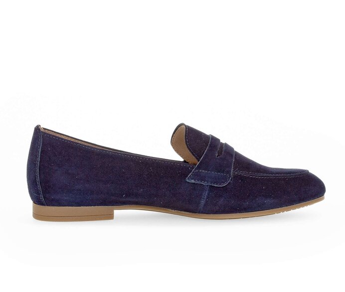 Gabor Slipper Blau - Rauleder