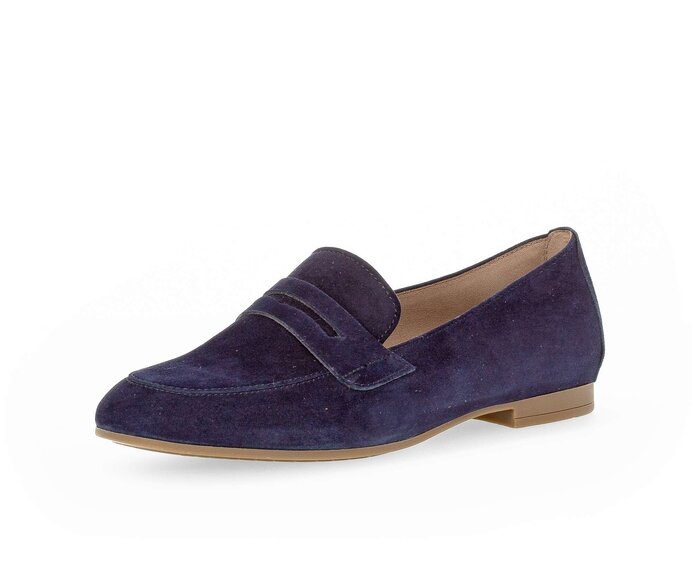 Gabor Slipper Blau - Rauleder