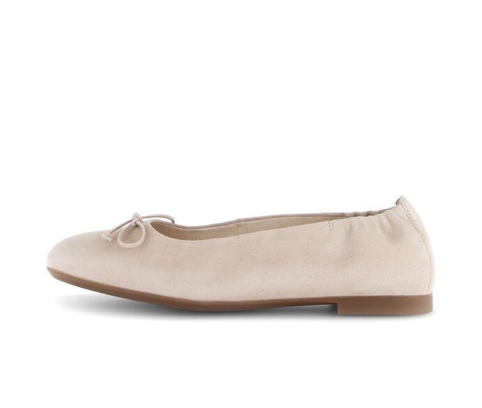 Gabor Eleganter Ballerina Beige - Rauleder