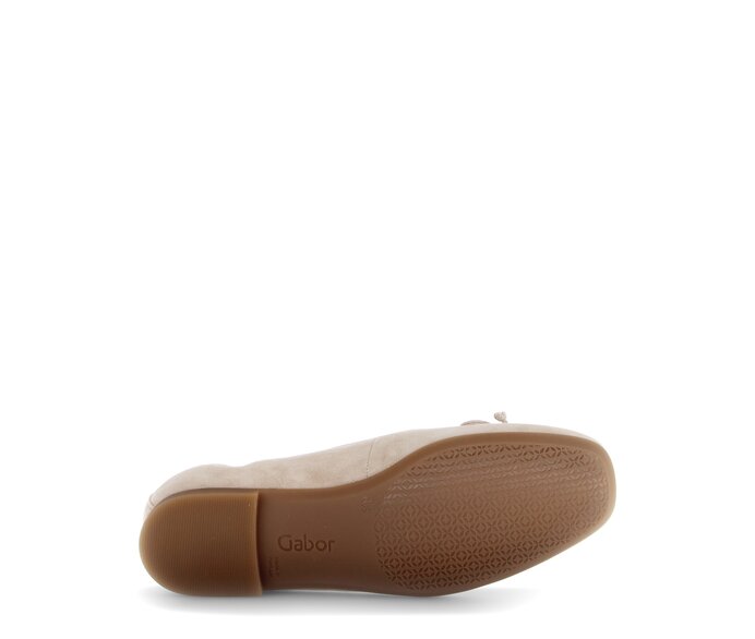 Gabor Eleganter Ballerina Beige - Rauleder