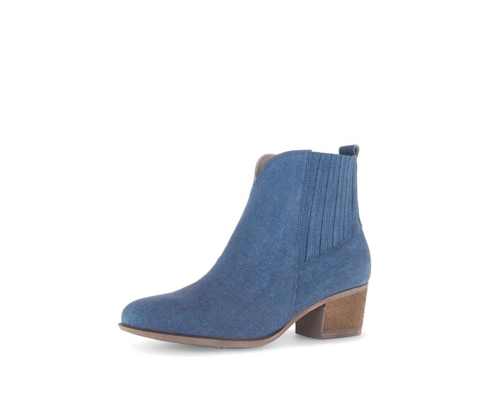Gabor Elegante Stiefelette Blau - Rauleder