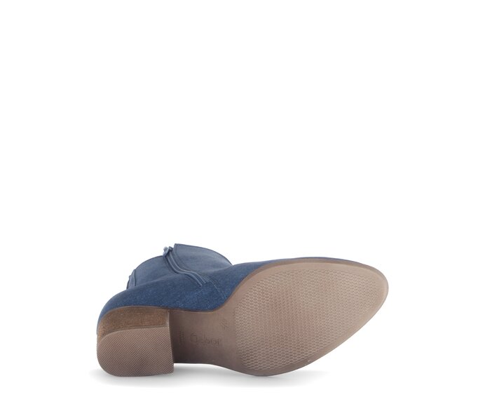 Gabor Elegante Stiefelette Blau - Rauleder