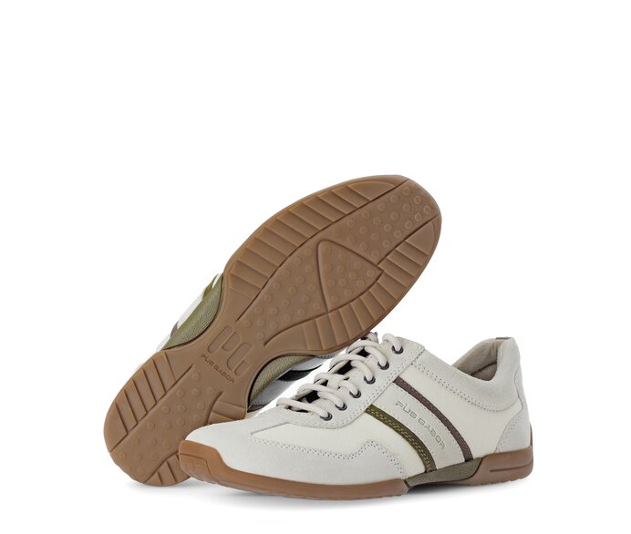 Pius Gabor Sneaker Low Weiß - Materialmix Leder/Textil