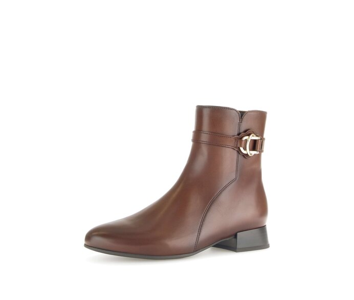 Gabor Elegante Stiefelette Braun - Glattleder