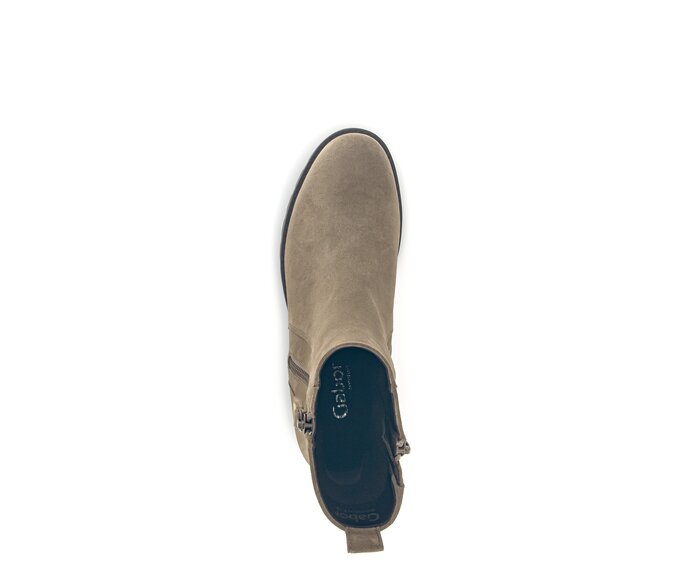 Gabor Sportliche Stiefelette Braun - Rauleder
