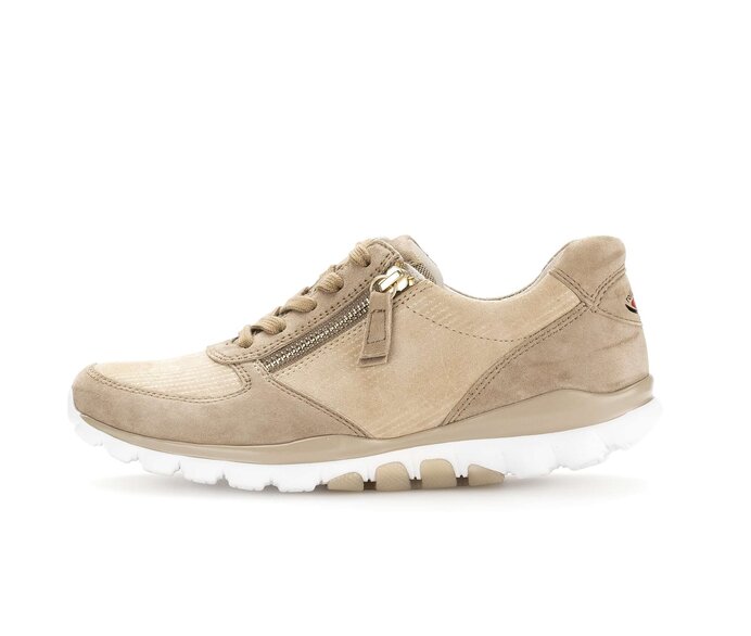 Gabor Sneaker Low Beige - Materialmix Leder