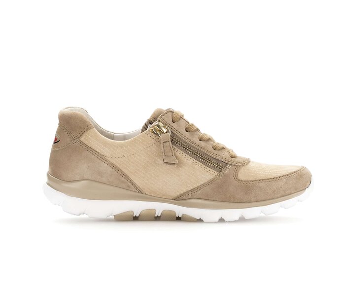 Gabor Sneaker Low Beige - Materialmix Leder