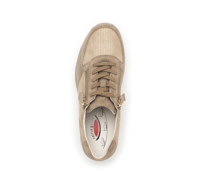 Gabor Sneaker Low Beige - Materialmix Leder
