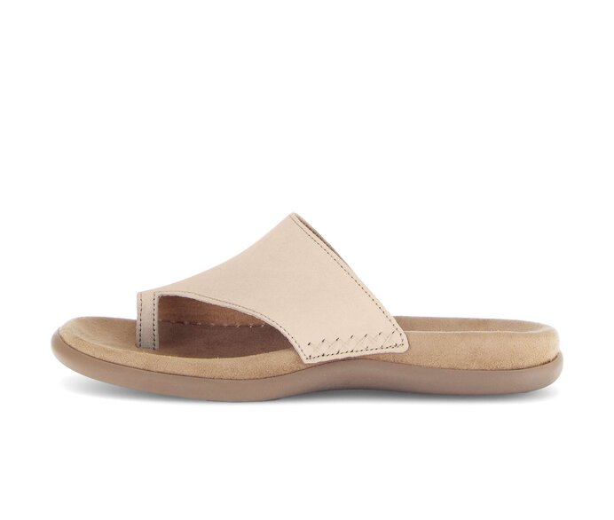 Gabor Zehentrenner Beige - Rauleder