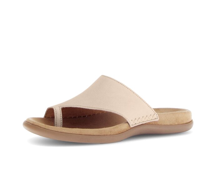 Gabor Zehentrenner Beige - Rauleder